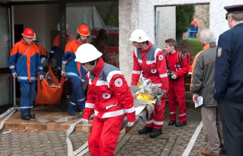 Rettung eines Vermissten mit dem Tragetuch